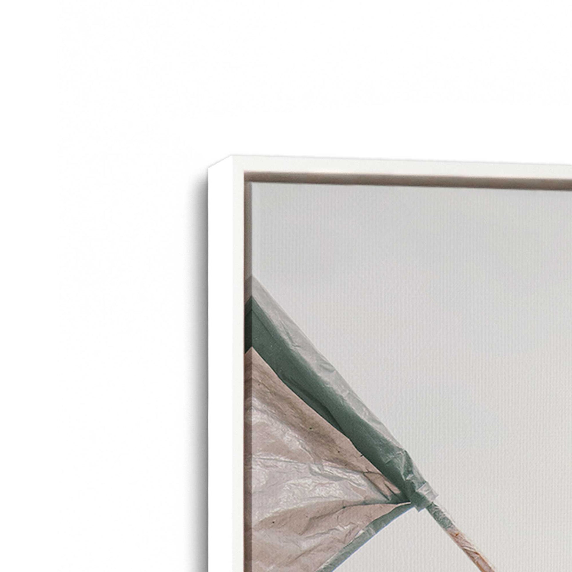 [Color:Opaque White] Picture of art in a White frame at an angle