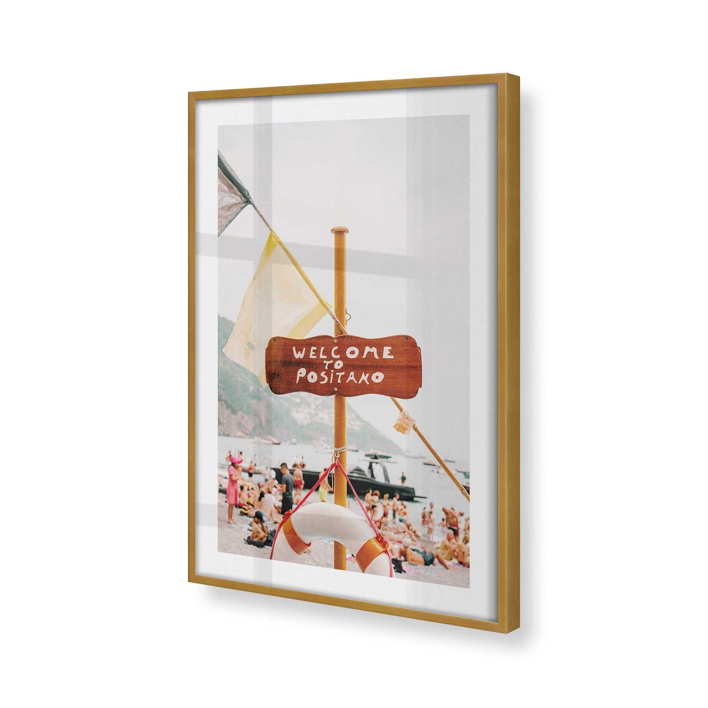 [Color:Polished Gold] Picture of art in a Polished Gold frame of the corner