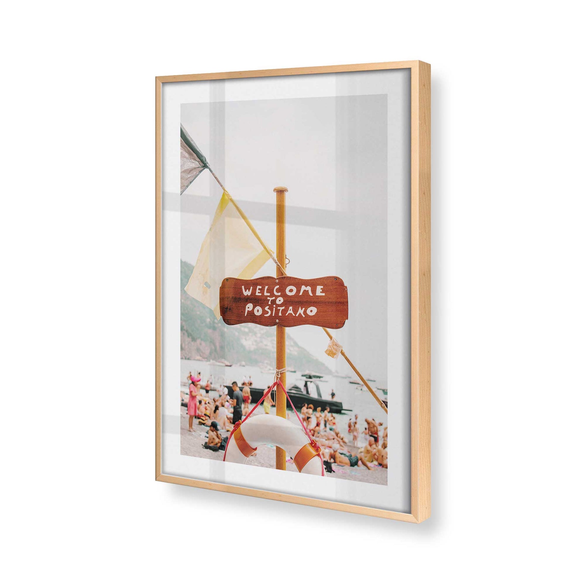 [Color:Raw Maple] Picture of art in a Raw Maple frame of the corner