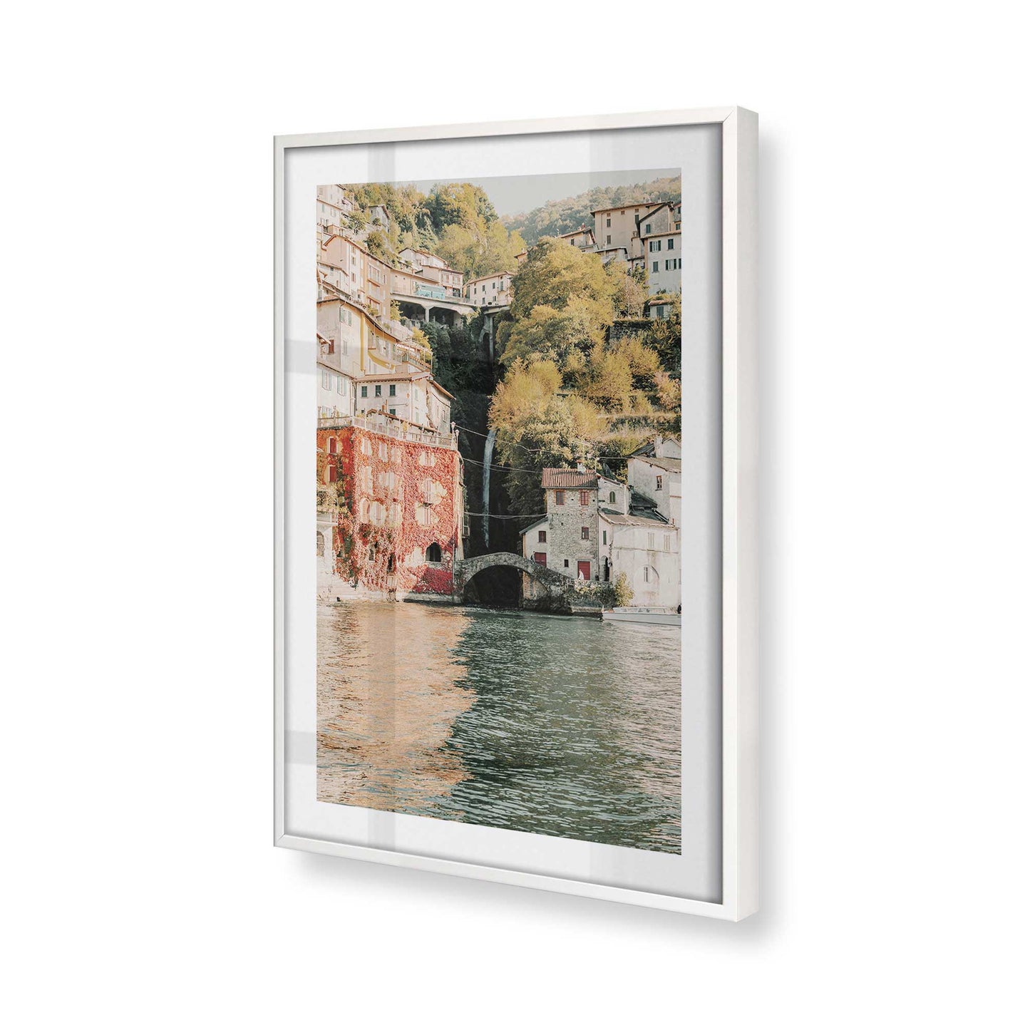 [Color:Opaque White] Picture of art in a Opaque White frame of the corner