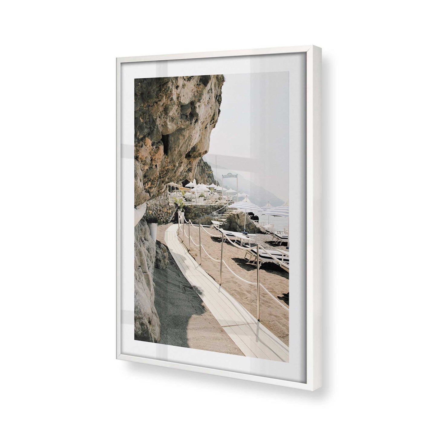 [Color:Opaque White] Picture of art in a Opaque White frame of the corner