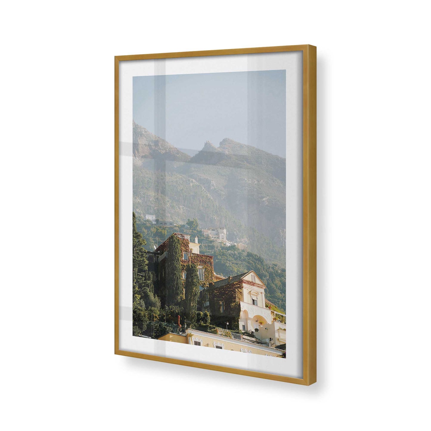 [Color:Polished Gold] Picture of art in a Polished Gold frame of the corner