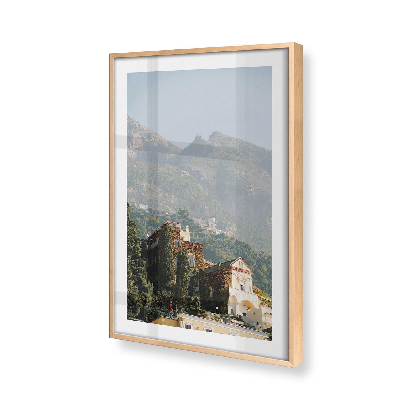 [Color:Raw Maple] Picture of art in a Raw Maple frame of the corner