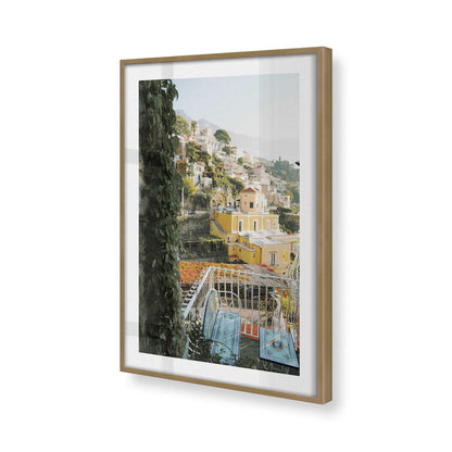 [Color:Brushed Gold] Picture of art in a Brushed Gold frame of the corner