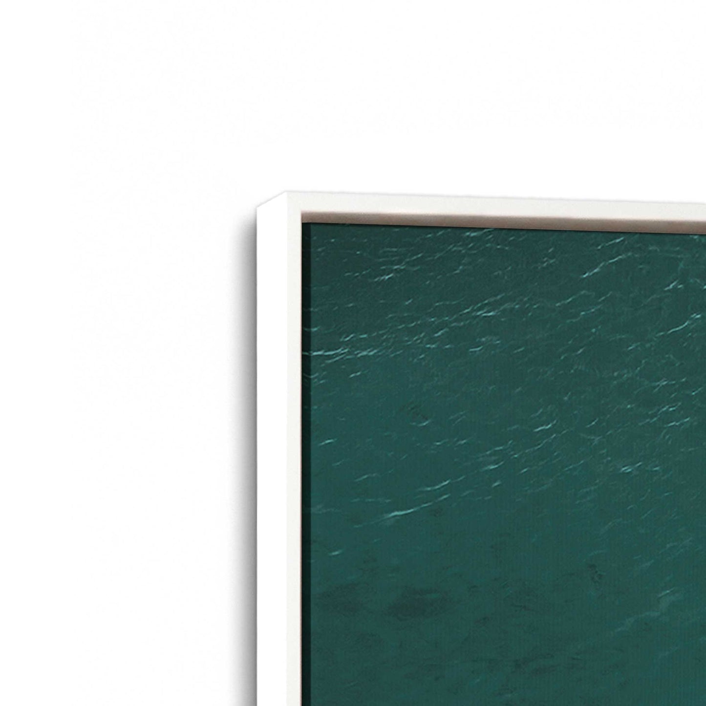 [Color:Opaque White] Picture of art in a White frame at an angle