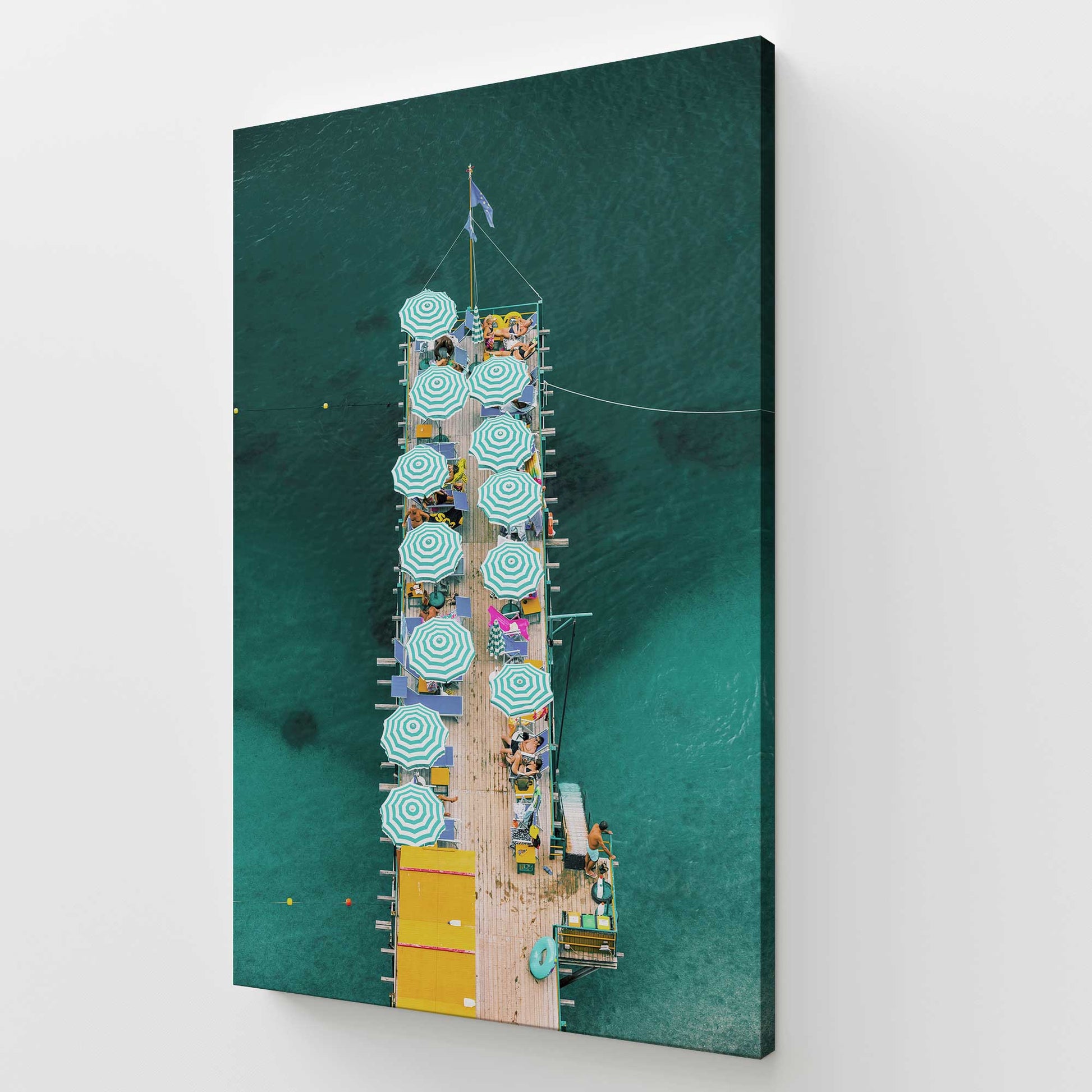 [Color:Stretched Canvas], Picture of art at an angle