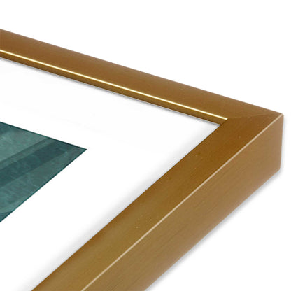 [Color:Polished Gold] Picture of art in a Polished Gold frame at an angle