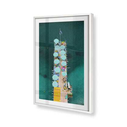 [Color:Opaque White] Picture of art in a Opaque White frame of the corner