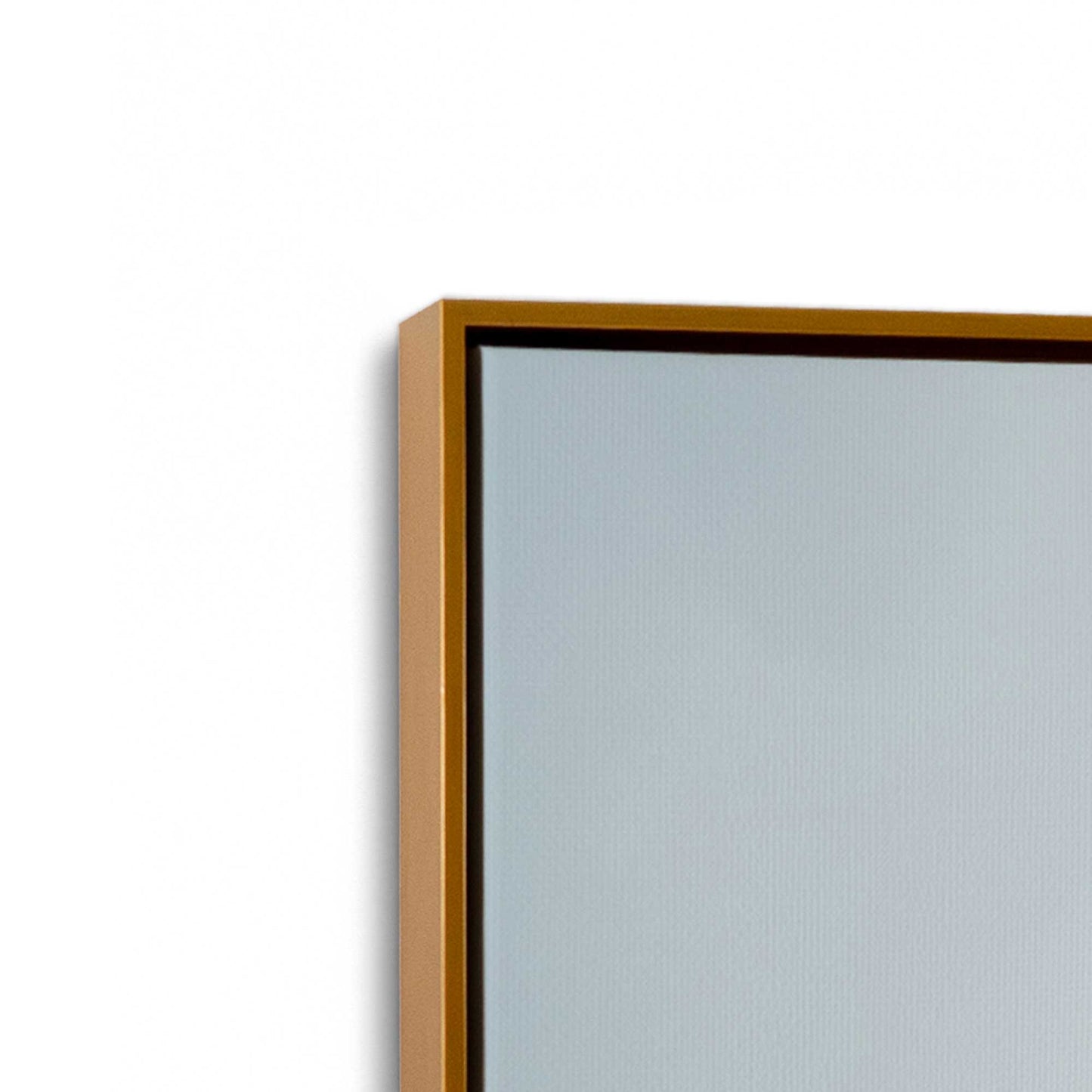 [Color:Polished Gold] Picture of art in a Polished Gold frame at an angle