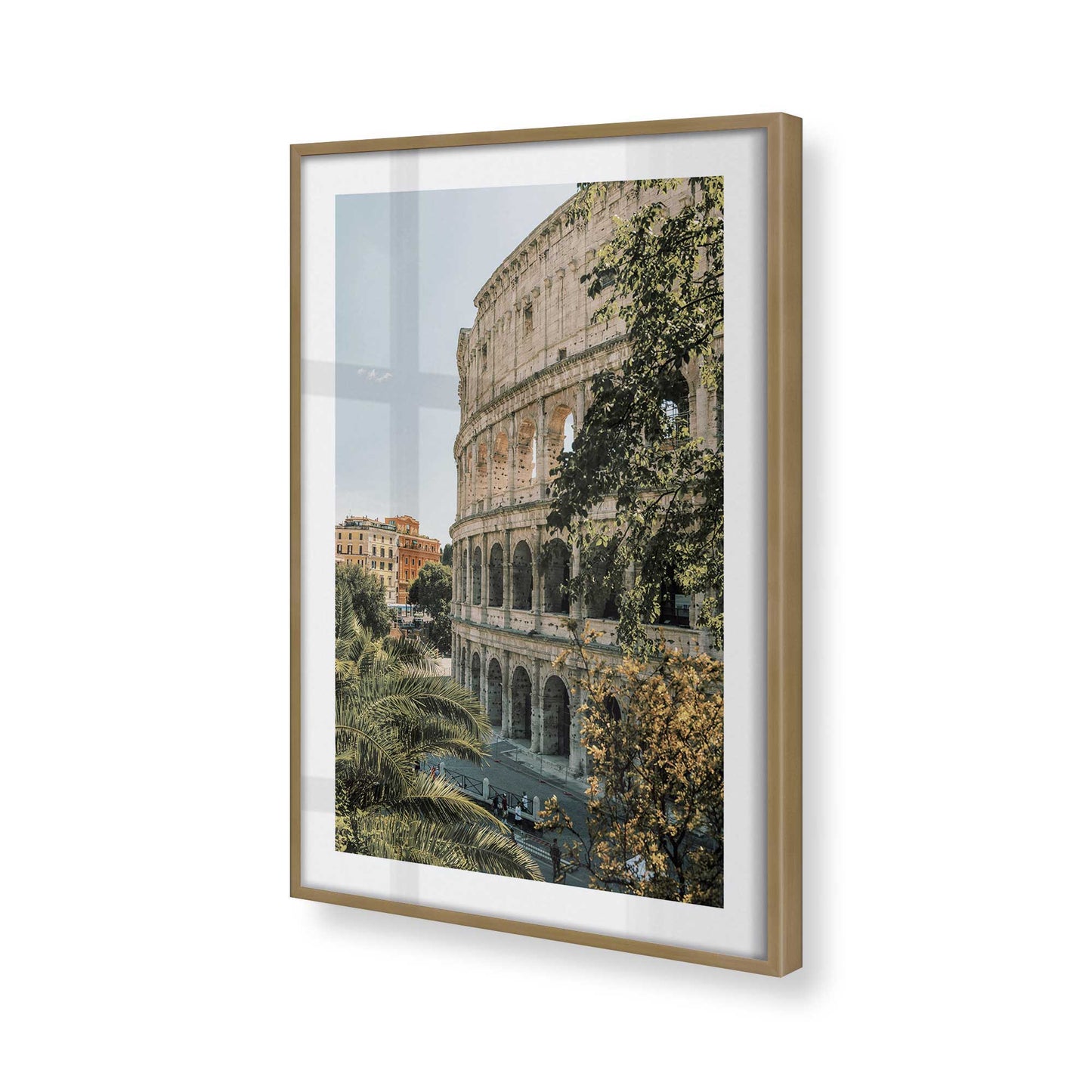 [Color:Brushed Gold] Picture of art in a Brushed Gold frame of the corner