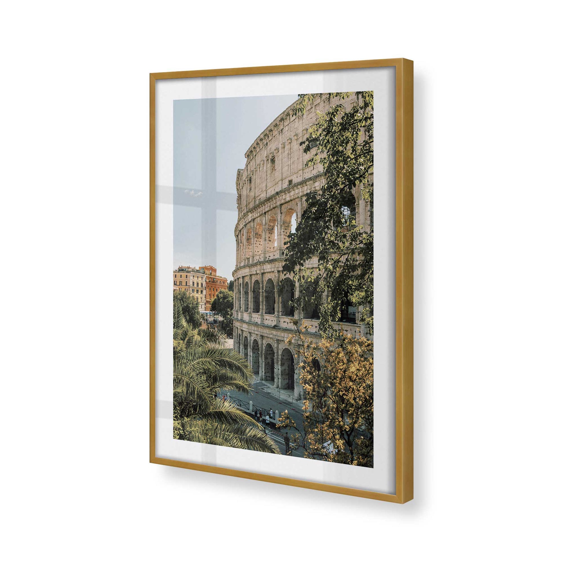 [Color:Polished Gold] Picture of art in a Polished Gold frame of the corner