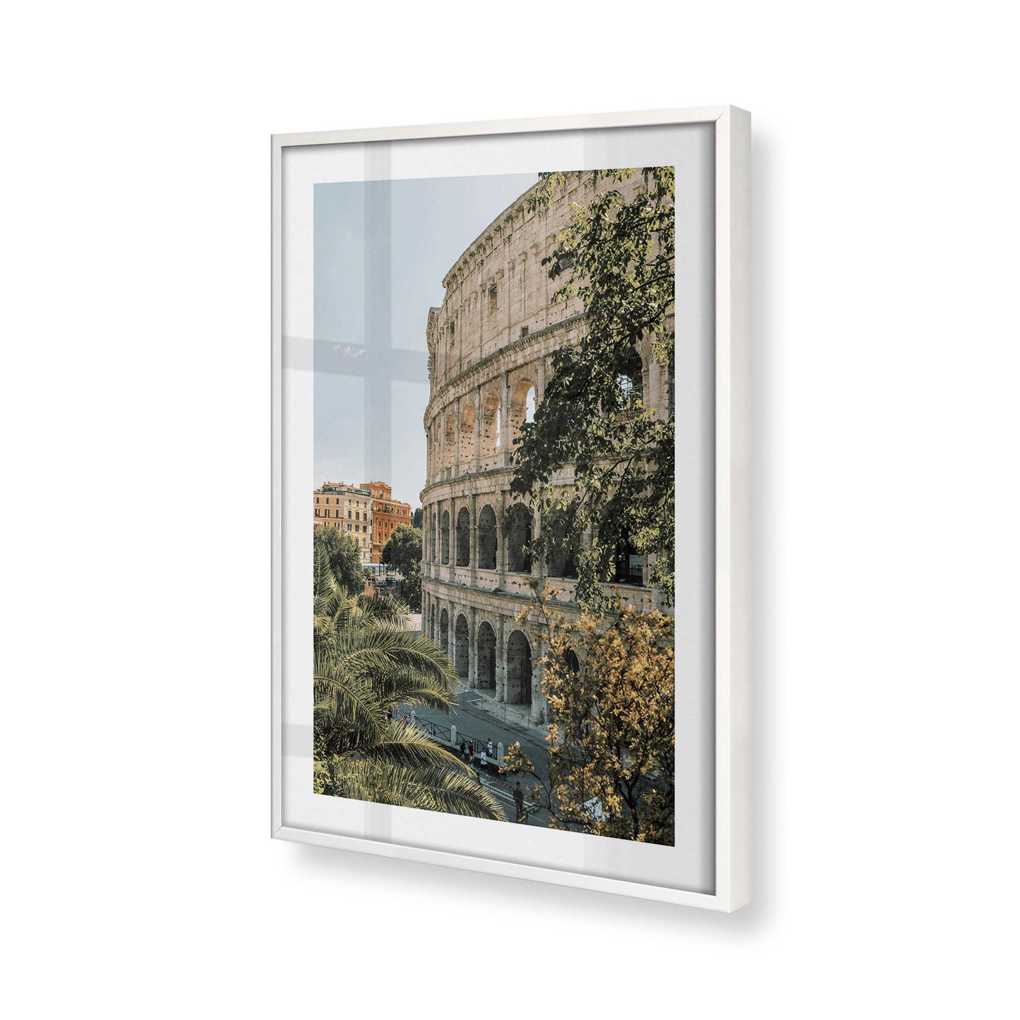 [Color:Opaque White] Picture of art in a Opaque White frame of the corner