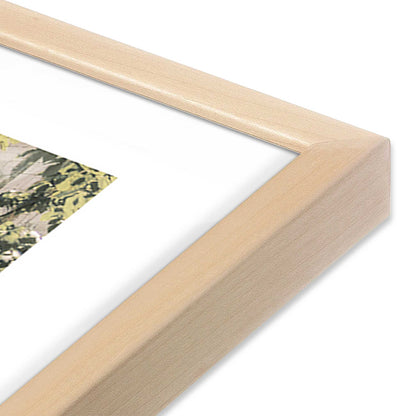 [Color:Raw Maple] Picture of art in a Raw Maple frame at an angle