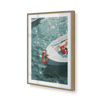 [Color:Brushed Gold] Picture of art in a Brushed Gold frame of the corner