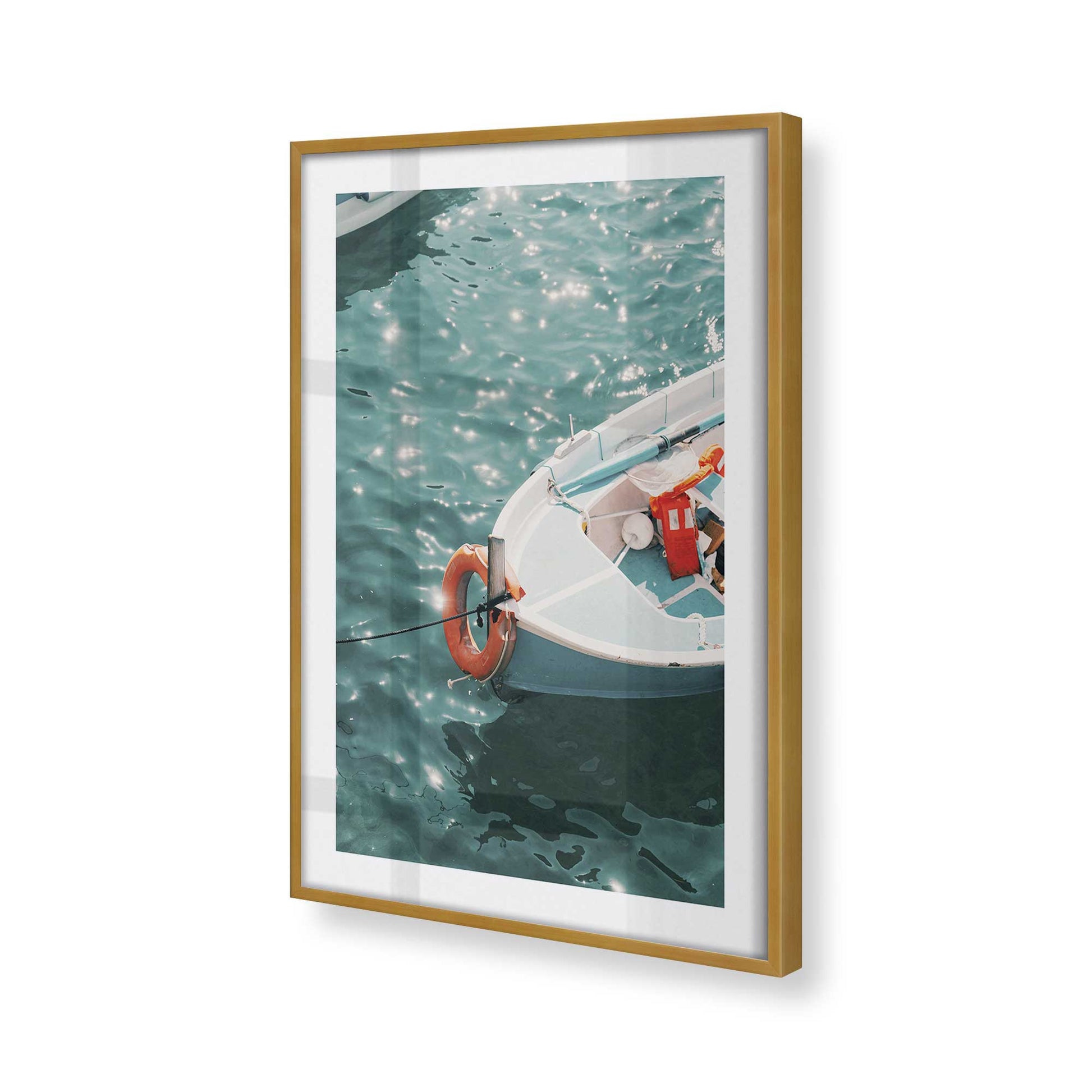 [Color:Polished Gold] Picture of art in a Polished Gold frame of the corner