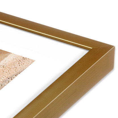 [Color:Polished Gold] Picture of art in a Polished Gold frame at an angle