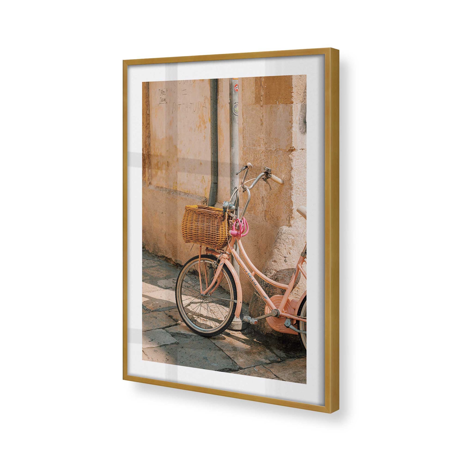 [Color:Polished Gold] Picture of art in a Polished Gold frame of the corner