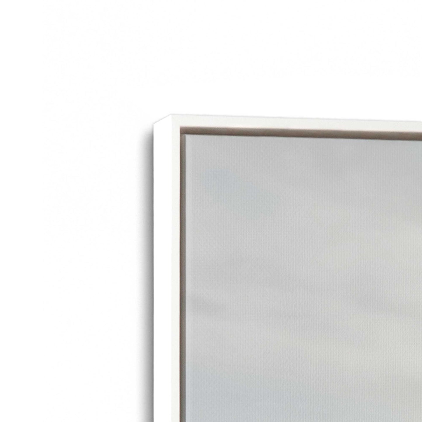 [Color:Opaque White] Picture of art in a White frame at an angle