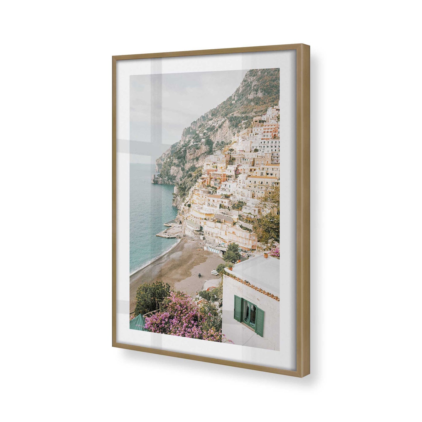 [Color:Brushed Gold] Picture of art in a Brushed Gold frame of the corner