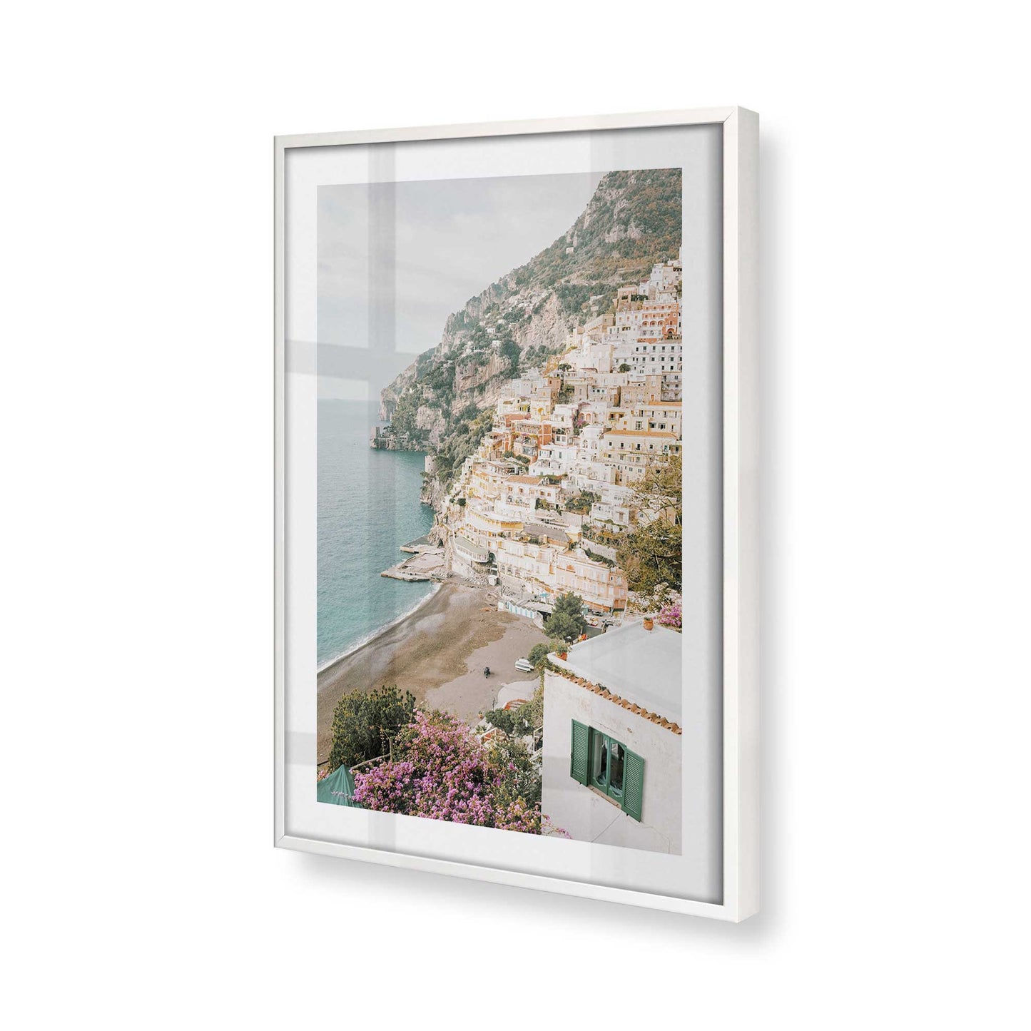 [Color:Opaque White] Picture of art in a Opaque White frame of the corner