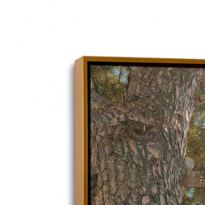 [Color:Polished Gold] Picture of art in a Polished Gold frame at an angle