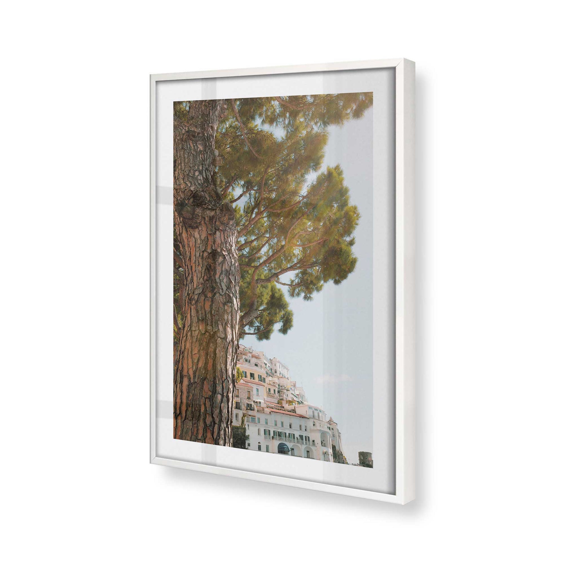 [Color:Opaque White] Picture of art in a Opaque White frame of the corner