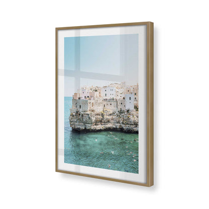 [Color:Brushed Gold] Picture of art in a Brushed Gold frame of the corner