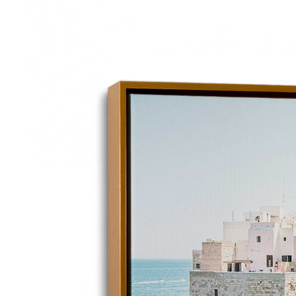 [Color:Polished Gold] Picture of art in a Polished Gold frame at an angle