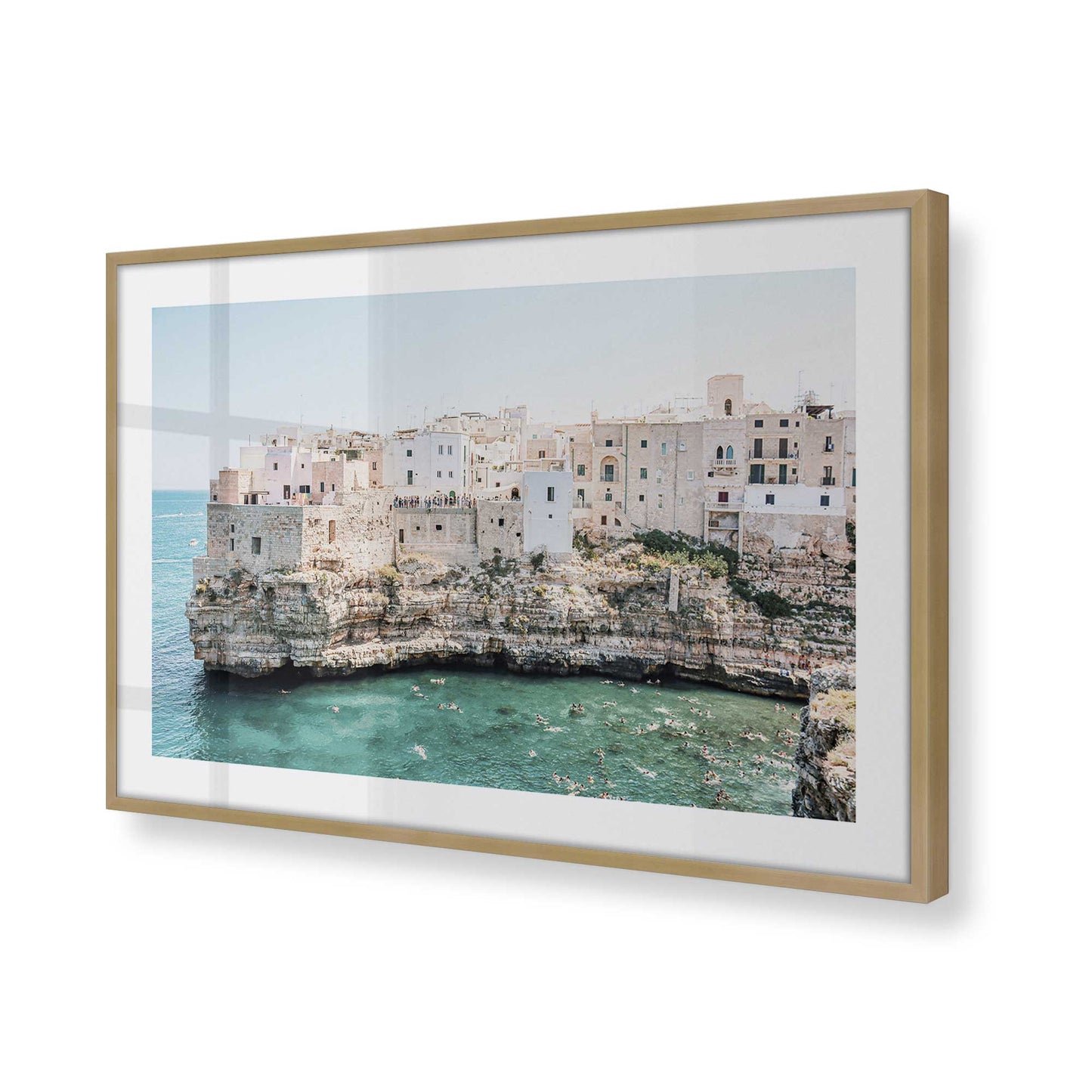 [Color:Brushed Gold] Picture of art in a Brushed Gold frame of the corner