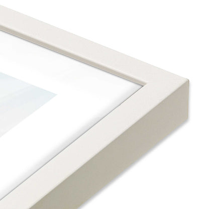 [Color:Opaque White] Picture of art in a Opaque White frame at an angle