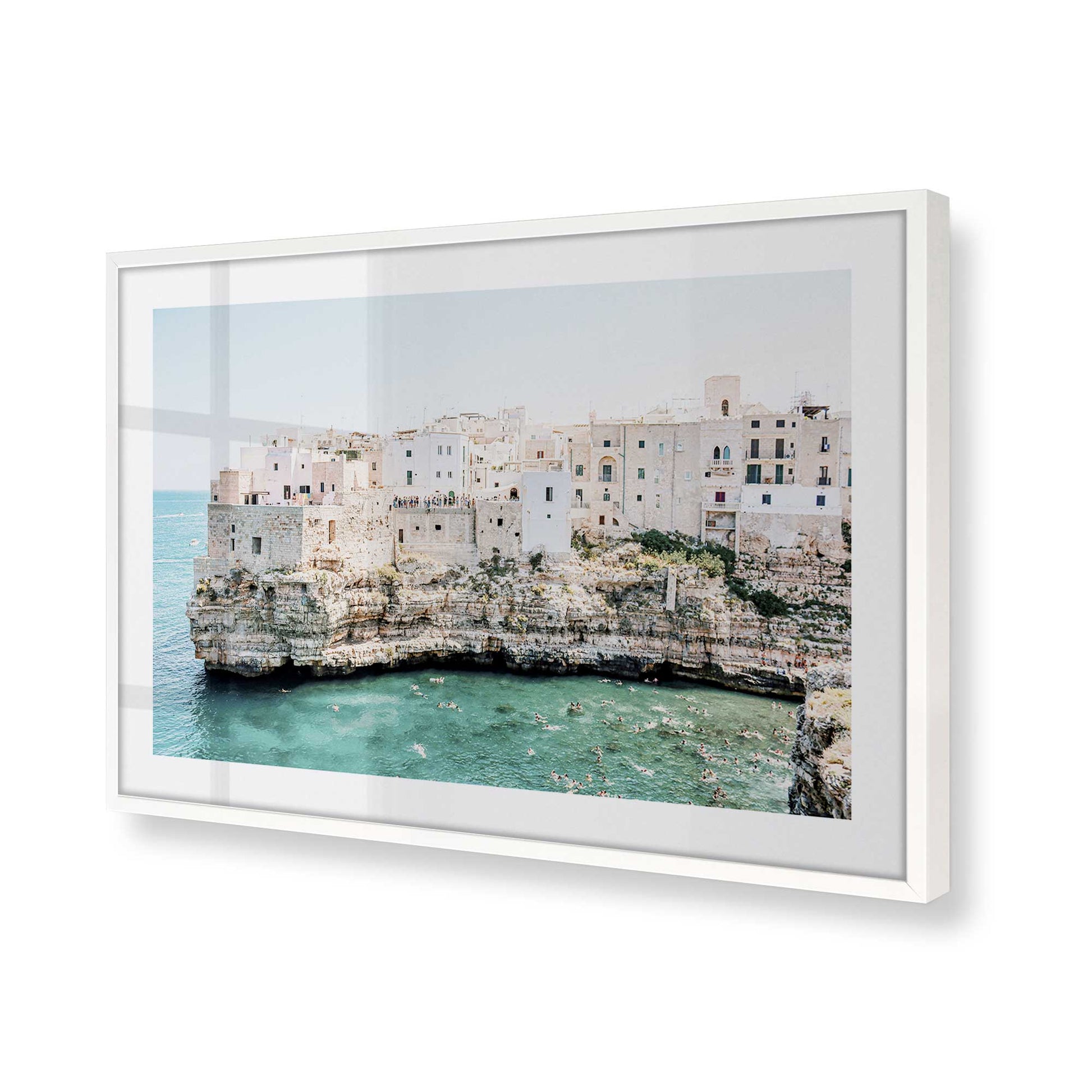 [Color:Opaque White] Picture of art in a Opaque White frame of the corner