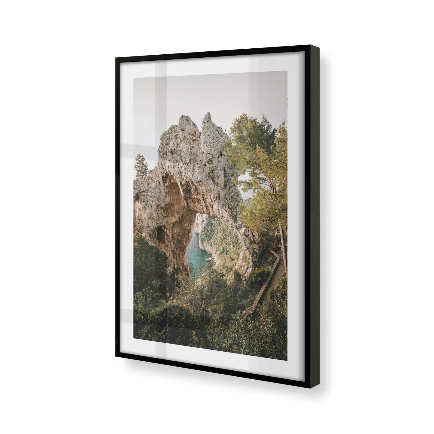 [Color:Satin Black] Picture of art in a Satin Black frame of the corner