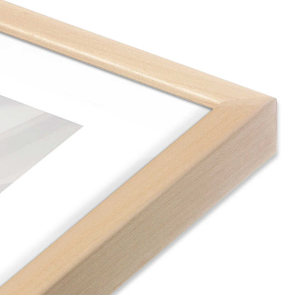 [Color:Raw Maple] Picture of art in a Raw Maple frame at an angle