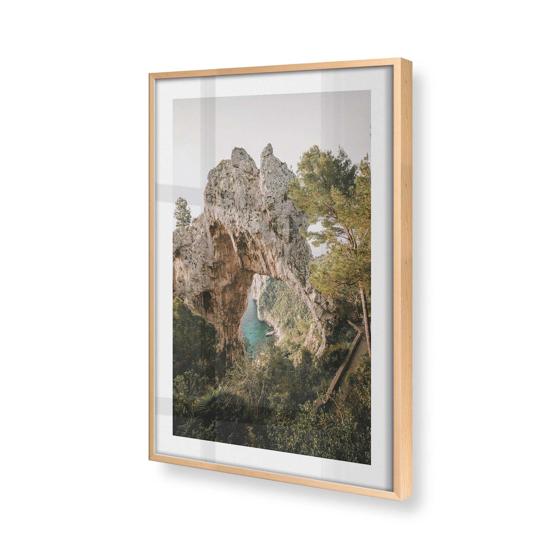 [Color:Raw Maple] Picture of art in a Raw Maple frame of the corner