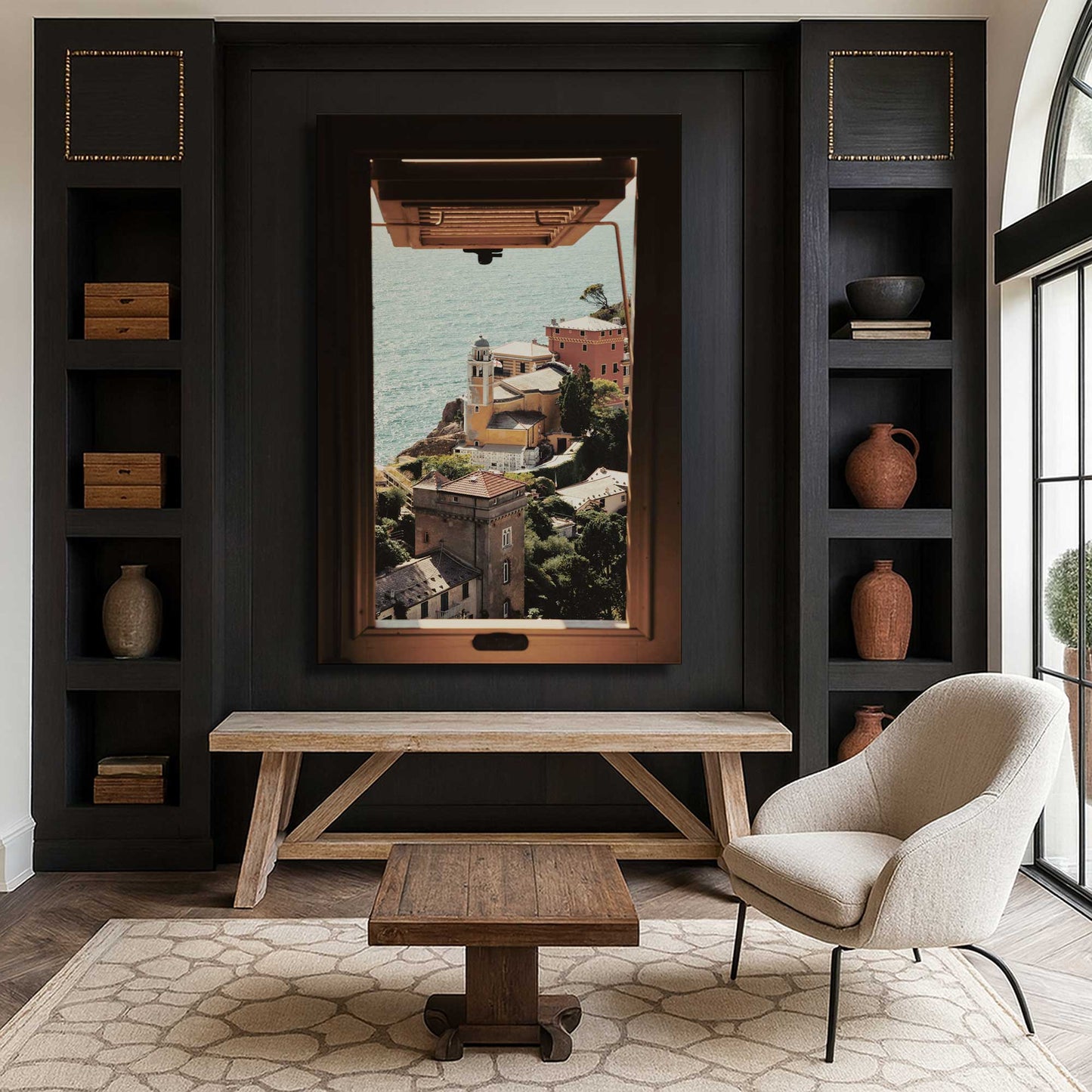 [Color:Stretched Canvas], Picture of art in a room