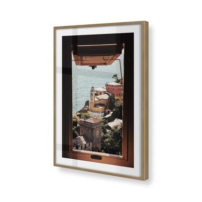 [Color:Brushed Gold] Picture of art in a Brushed Gold frame of the corner