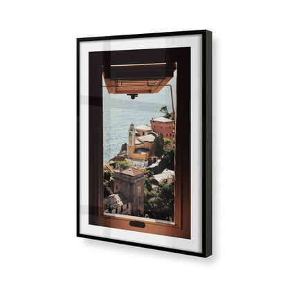 [Color:Satin Black] Picture of art in a Satin Black frame of the corner