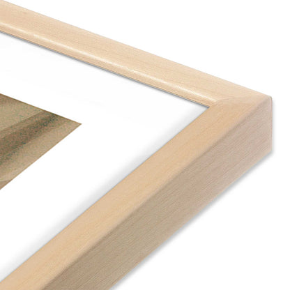 [Color:Raw Maple] Picture of art in a Raw Maple frame at an angle