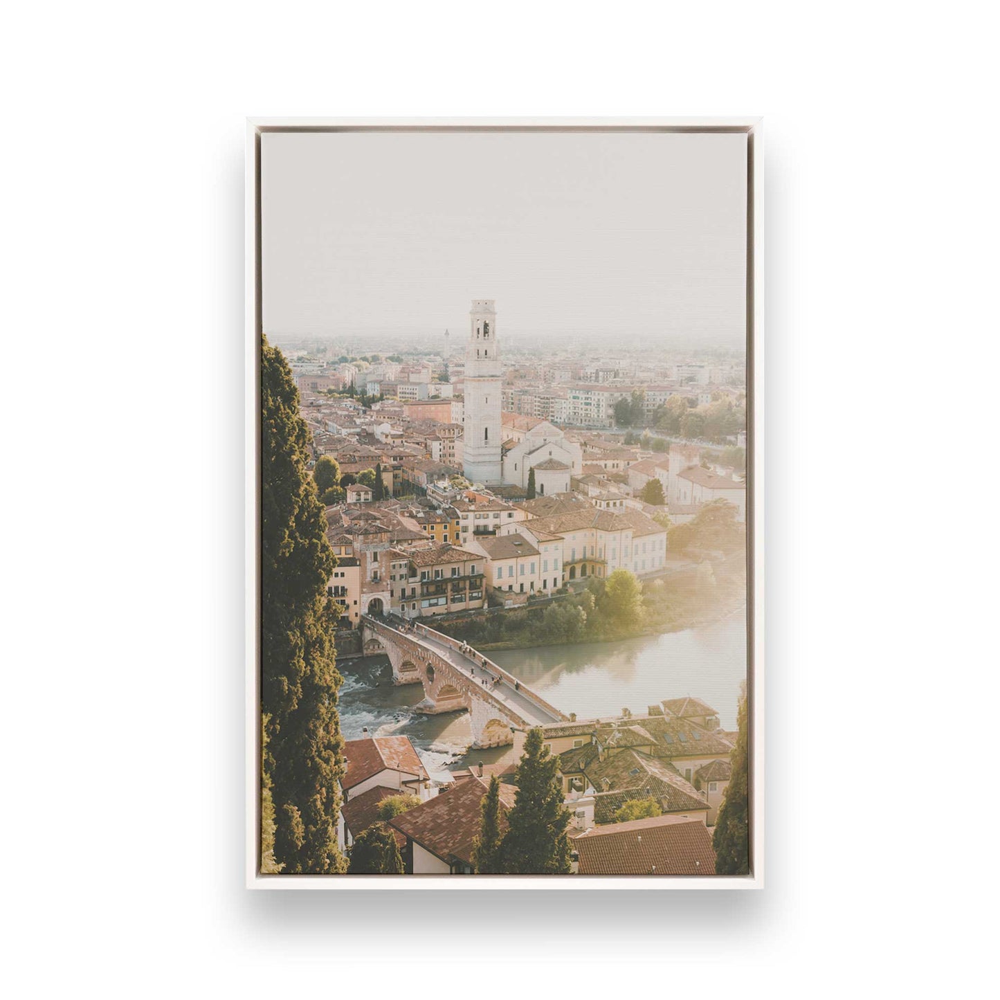 [Color:Opaque White] Picture of art in a White frame