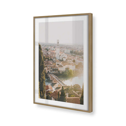 [Color:Brushed Gold] Picture of art in a Brushed Gold frame of the corner