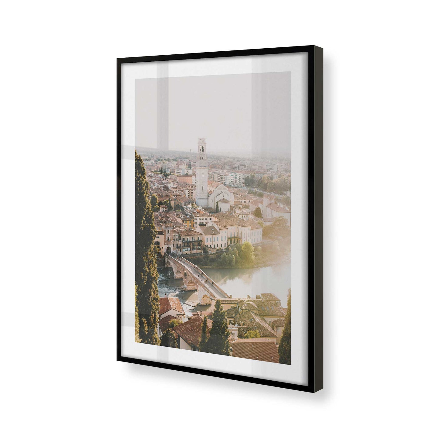 [Color:Satin Black] Picture of art in a Satin Black frame of the corner