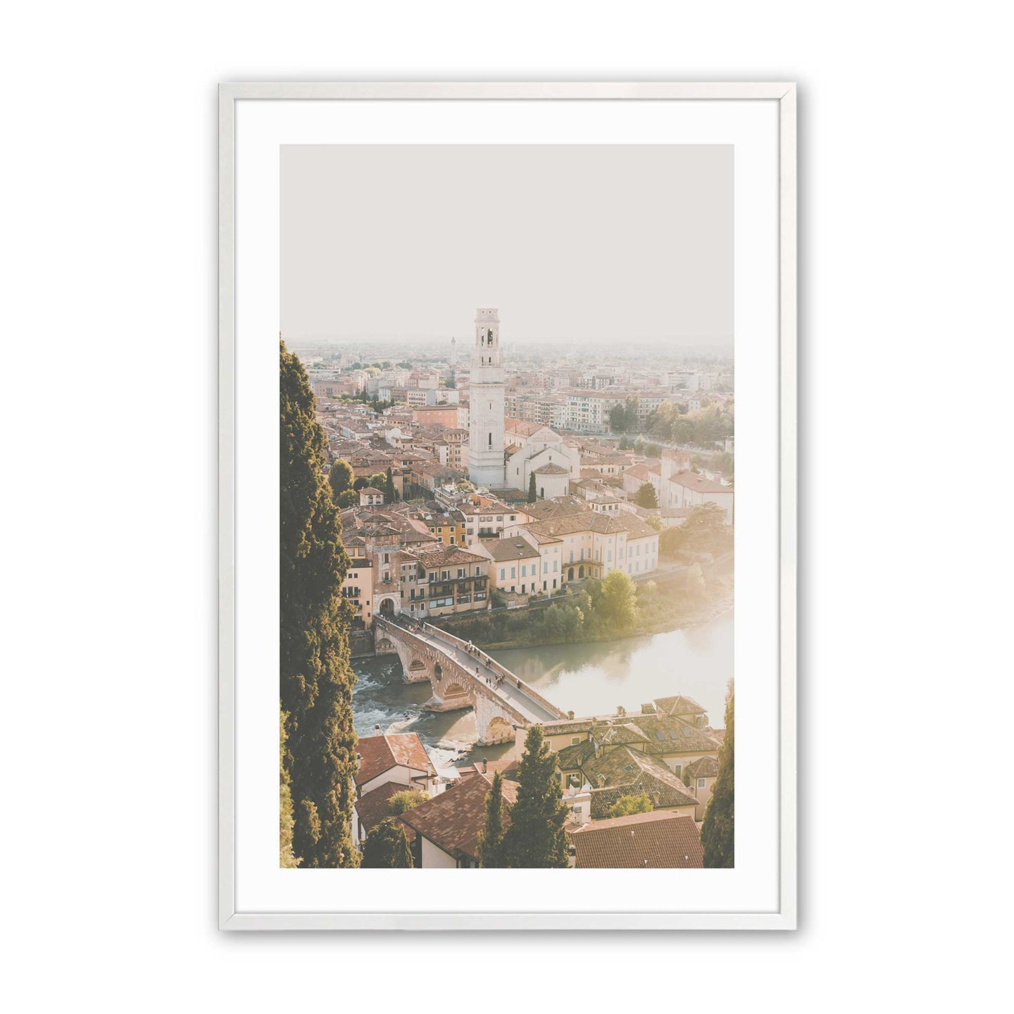 [Color:Opaque White] Picture of art in a Opaque White frame