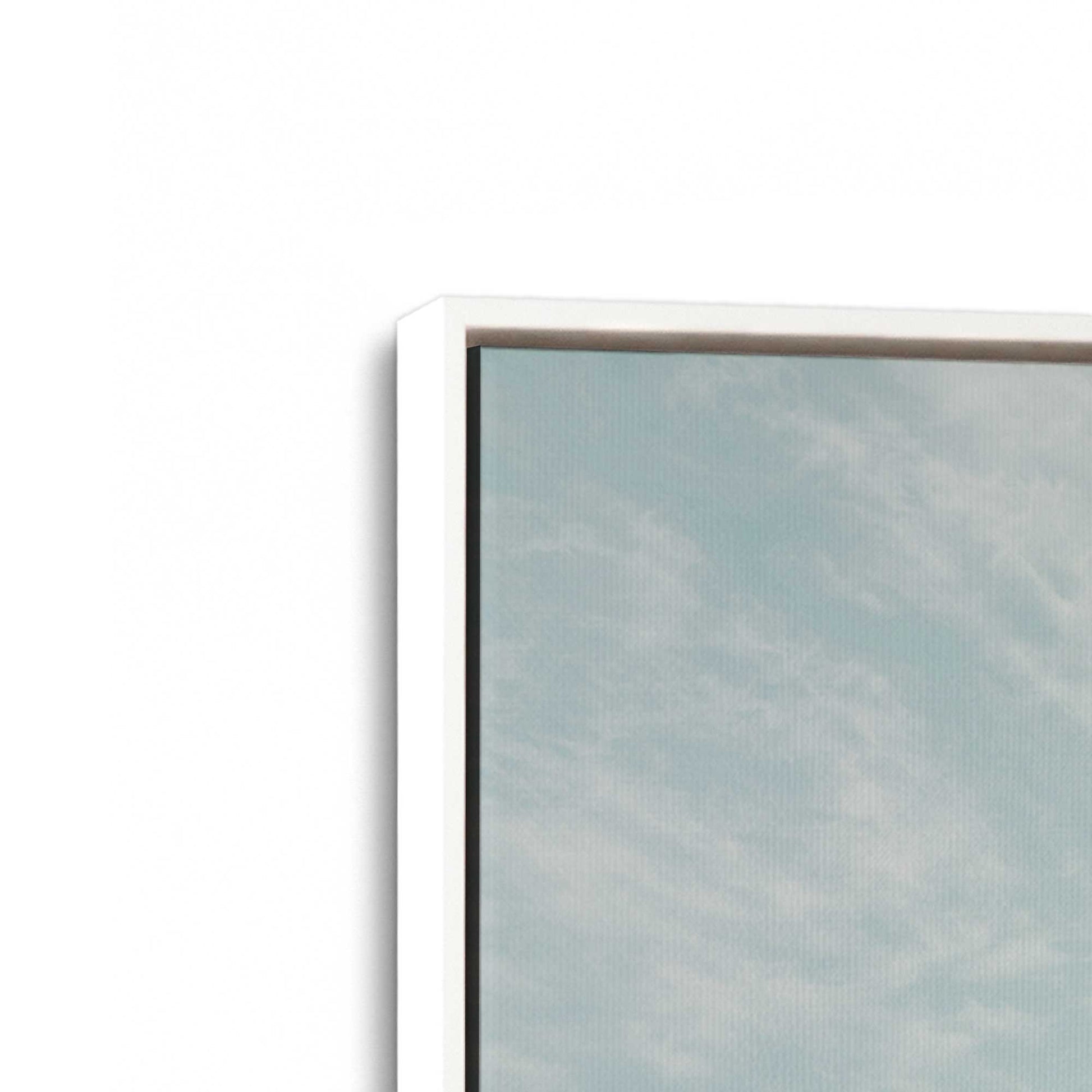 [Color:Opaque White] Picture of art in a White frame at an angle