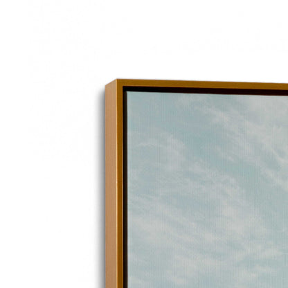 [Color:Polished Gold] Picture of art in a Polished Gold frame at an angle