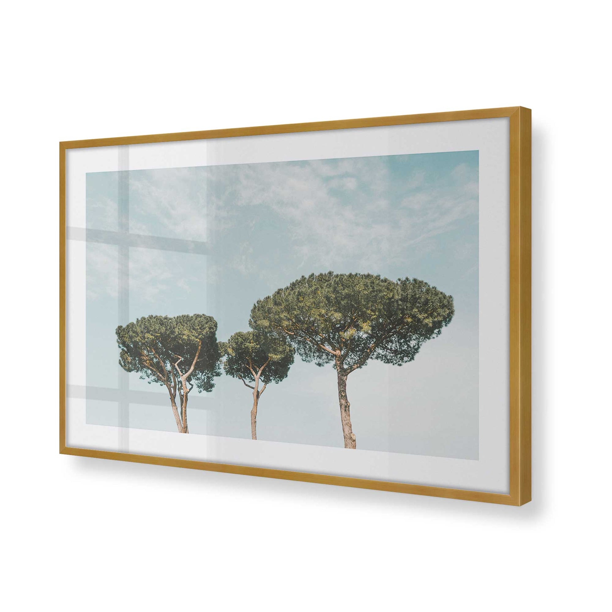 [Color:Polished Gold] Picture of art in a Polished Gold frame of the corner