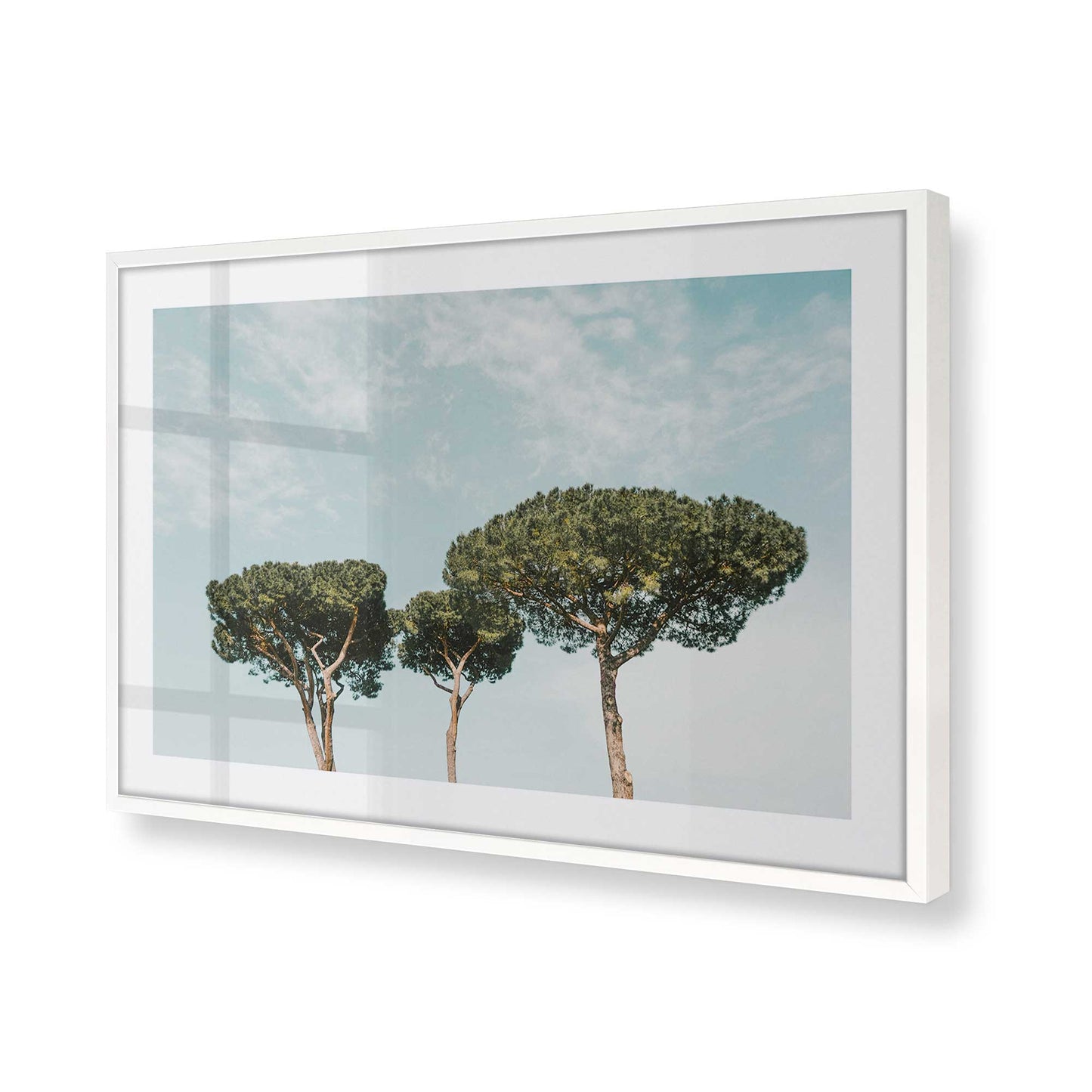 [Color:Opaque White] Picture of art in a Opaque White frame of the corner