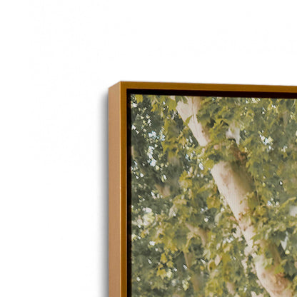 [Color:Polished Gold] Picture of art in a Polished Gold frame at an angle