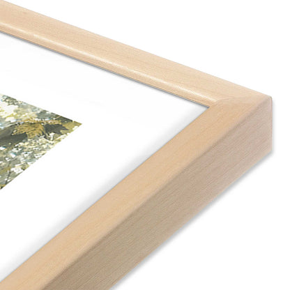 [Color:Raw Maple] Picture of art in a Raw Maple frame at an angle