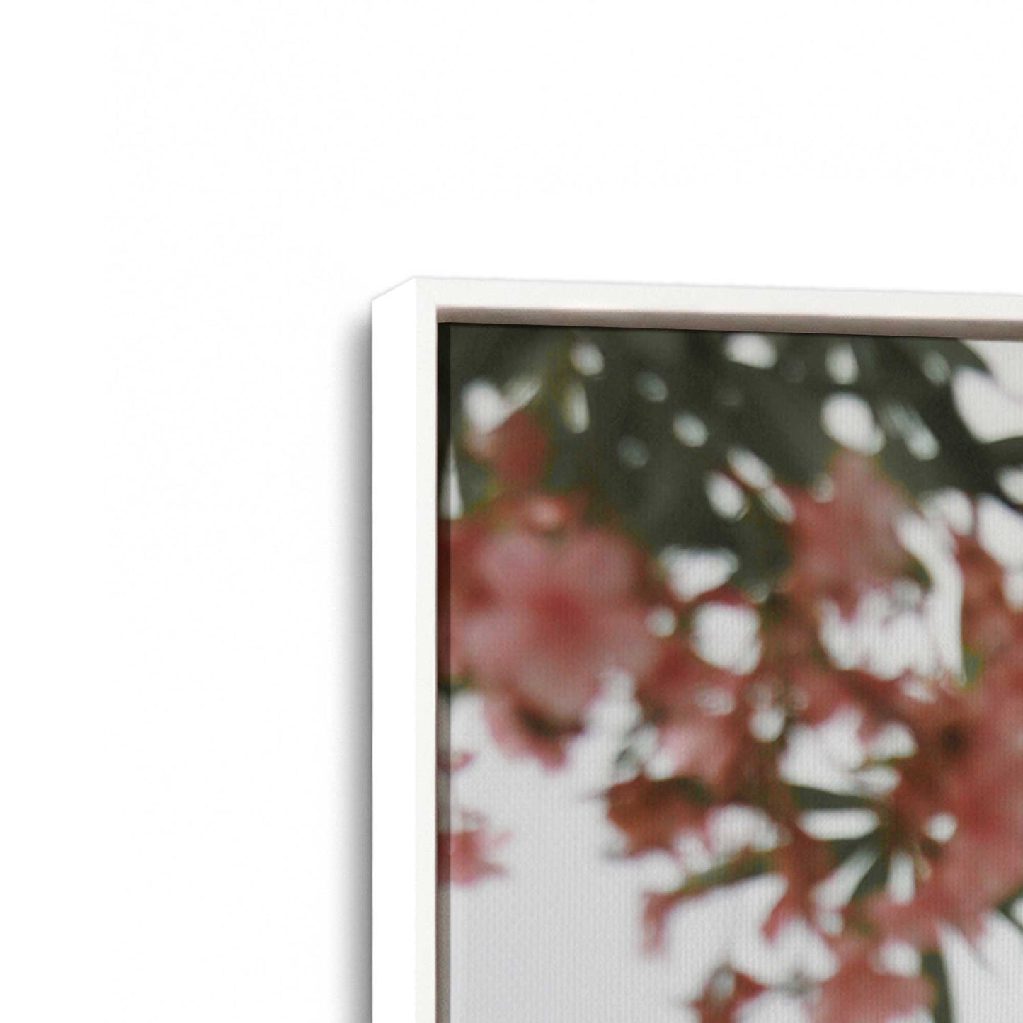 [Color:Opaque White] Picture of art in a White frame at an angle