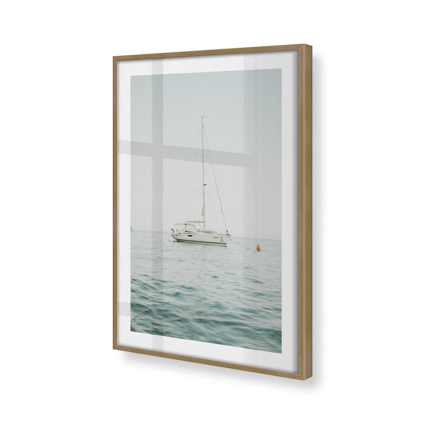 [Color:Brushed Gold] Picture of art in a Brushed Gold frame of the corner